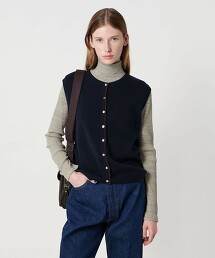 ＜Steven Alan＞棉喀什米爾羊毛荷葉針織背心