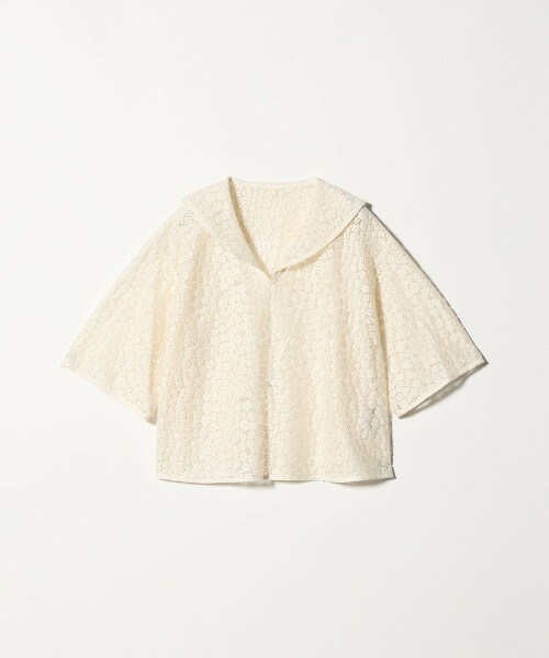 <Steven Alan>蕾絲水手領罩衫 日本製