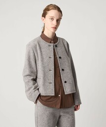 ＜Steven Alan＞毛絨刷毛無領外套 日本製