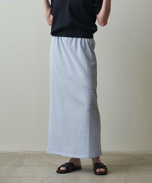 ＜Steven Alan＞縐紗格紋輕便長裙 日本製