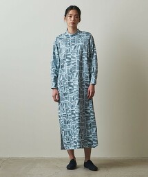 ＜Steven Alan＞BLOCK PRINT LONG DRESS/洋裝 日本製