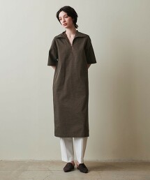 ＜Steven Alan＞TC泡泡紗水手領洋裝