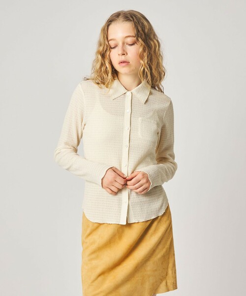 ＜Steven Alan＞ 縐紗開襟襯衫