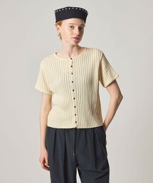 ＜Steven Alan＞羅紋短袖開襟衫
