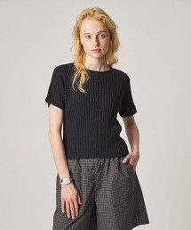 ＜Steven Alan＞羅紋短袖開襟衫
