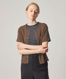 ＜Steven Alan＞羅紋短袖開襟衫