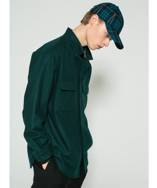 <monkey time> FLANO SHORT COLLAR SHIRT/襯衫