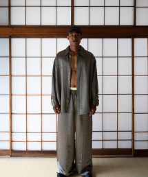 TW YANGI Oversized Silky Shirt