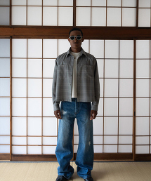 TW YANGI Plaid Cropped Shirt