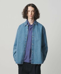 ＜monkey time＞牛仔CPO襯衫