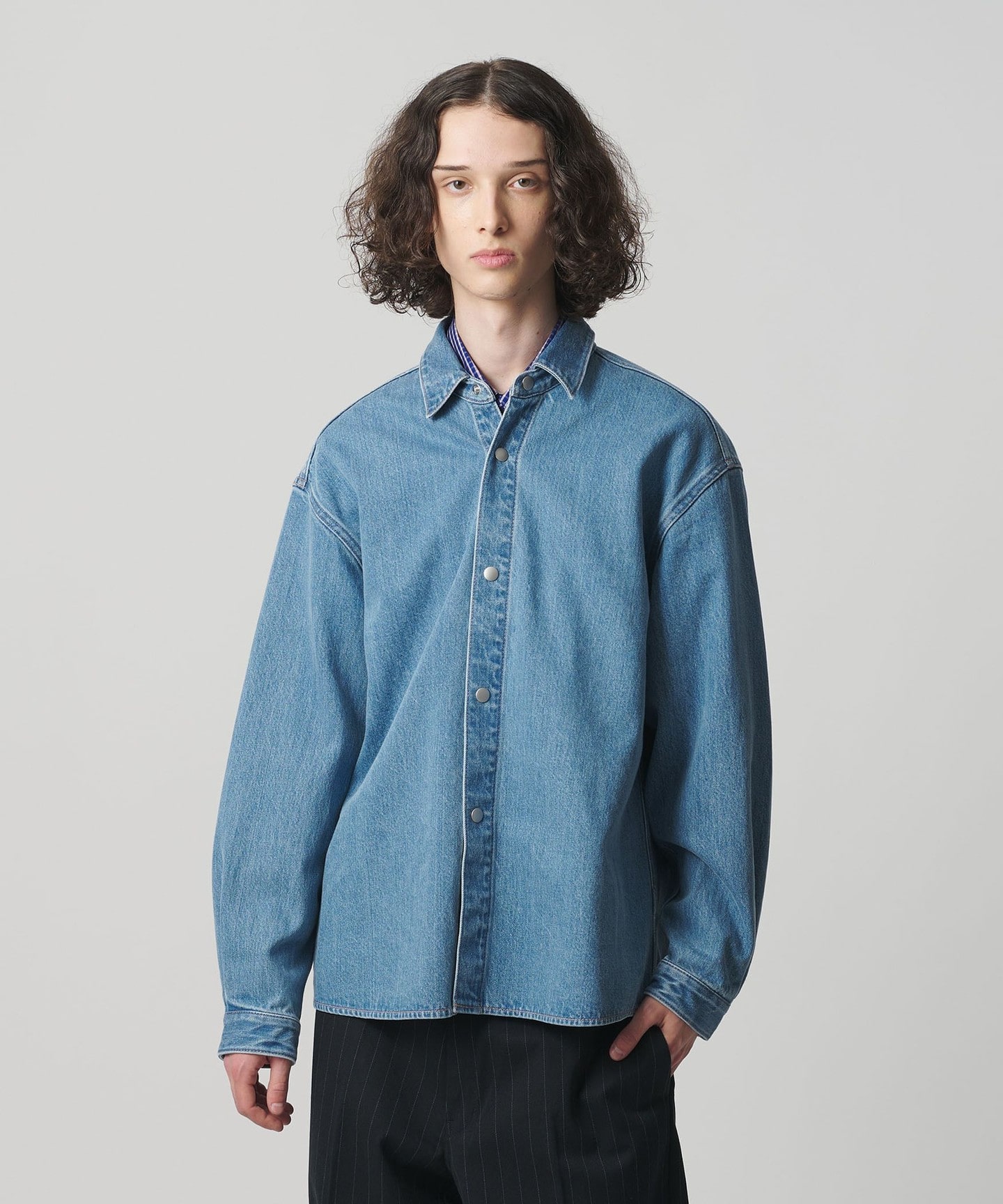 monkey time＞牛仔CPO襯衫｜monkey time｜UNITED ARROWS LTD. 官方購物網站