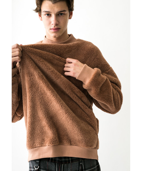 <monkey time> SHERPA MOCK NECK/雪巴綿絨衛衣