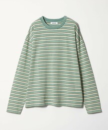 ＜monkey time＞水洗橫條紋長袖T恤