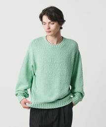 <monkey time>棉竹節紗圓領針織