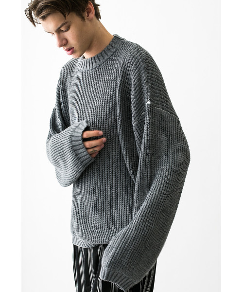 <monkey time> WAFFLE OVERSIZED CN KNIT/針織毛衣