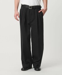 <monkey time>2摺寬版直筒牛仔褲