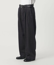 ＜monkey time＞2摺寬版直筒牛仔褲