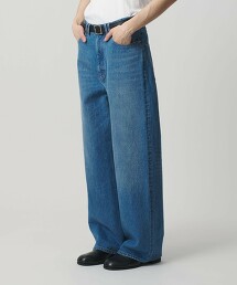 ＜monkey time＞棉粒牛仔寬褲