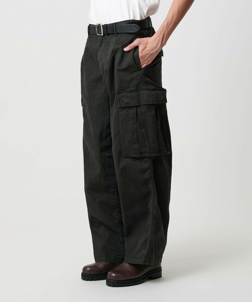 ＜monkey time＞印染印花工裝褲