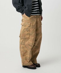 ＜monkey time＞印染印花工裝褲