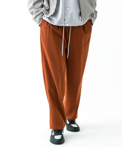 <monkey time> TW TWILL WIDE 2P PANTS/寬褲