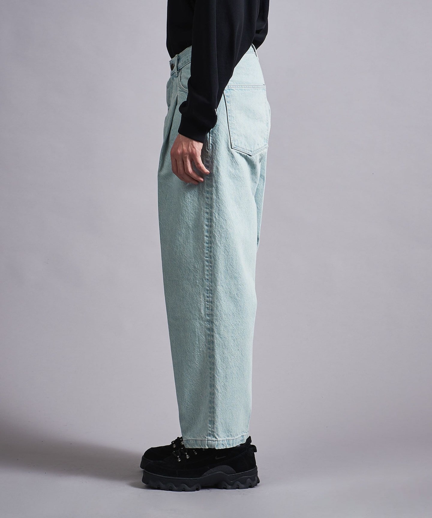 ＜monkey time＞ DENIM 1P WIDE PANTS/牛仔褲日本製｜monkey time｜官方購物 -UNITED