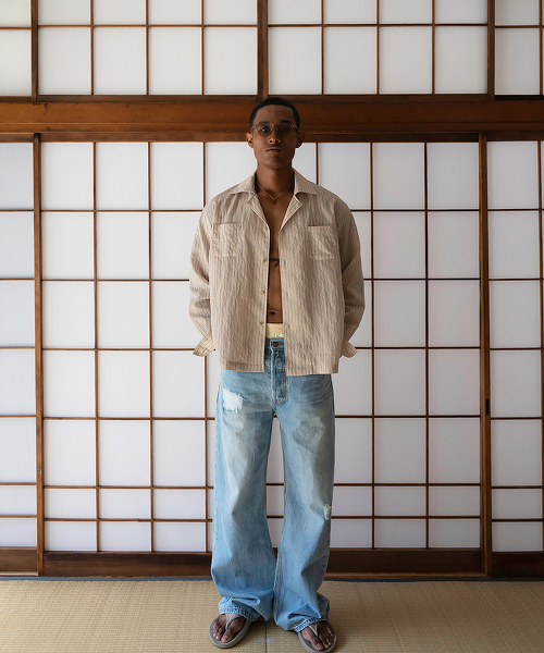 TW YANGI Vintage Washed Demin Trousers