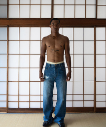 TW YANGI Vintage Washed Demin Trousers