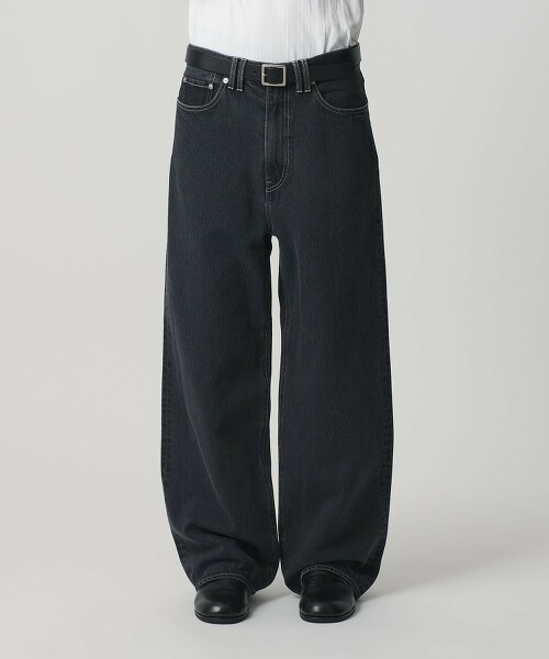＜monkey time＞後染牛仔寬褲