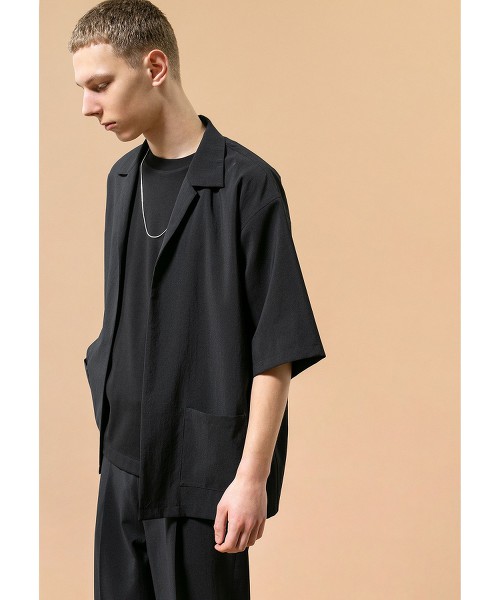 <monkey time> PE/TRO LAPEL SHT SS/襯衫