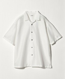 ＜monkey time＞鳥眼拉舍爾開領襯衫