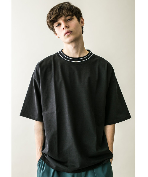 <monkey time> TENJIKU LINE MOCK TEE/微高領T恤