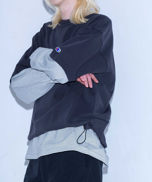 Champion×monkey time PIG SC 印染抽繩T恤