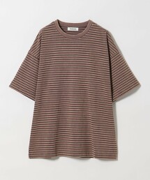 ＜monkey time＞酸洗橫條紋T恤