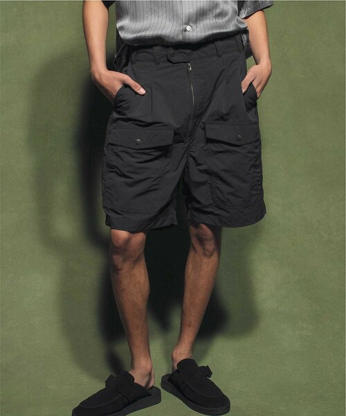 ＜monkey time＞ NYLON TAFFETA ITARY AIR FORCE SHORTS/ショート褲子