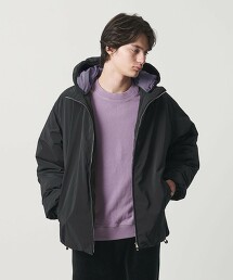 ＜monkey time＞防潑水 鋪棉斜紋層次連帽外套