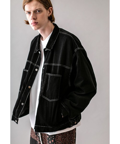 <monkey time> CORD TRUCKER JACKET