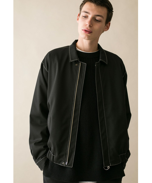 <monkey time> TR TWILL STICH ZIP BLOUSON/夾克