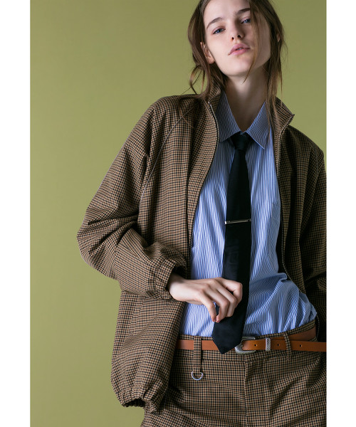 <monkey time> TW GUNCLUB CHECK TRACK JACKET/運動外套