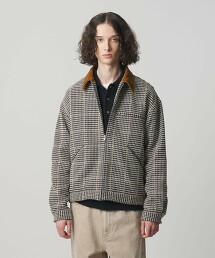 ＜monkey time＞格紋拉鍊工作外套