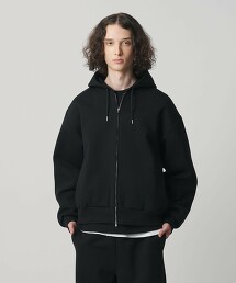 ＜monkey time＞貼合雙拉鍊連帽上衣