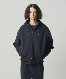 ＜monkey time＞貼合雙拉鍊連帽上衣