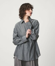 ＜6(ROKU)＞千鳥縫線襯衫 日本製