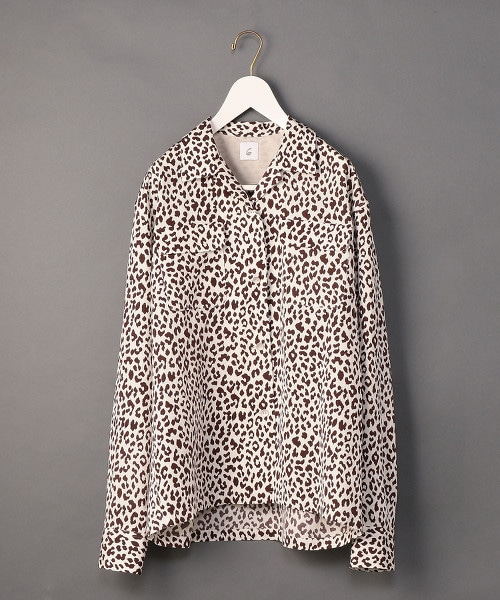 <6(ROKU)>LEOPARD PRINT SHIRT/襯衫