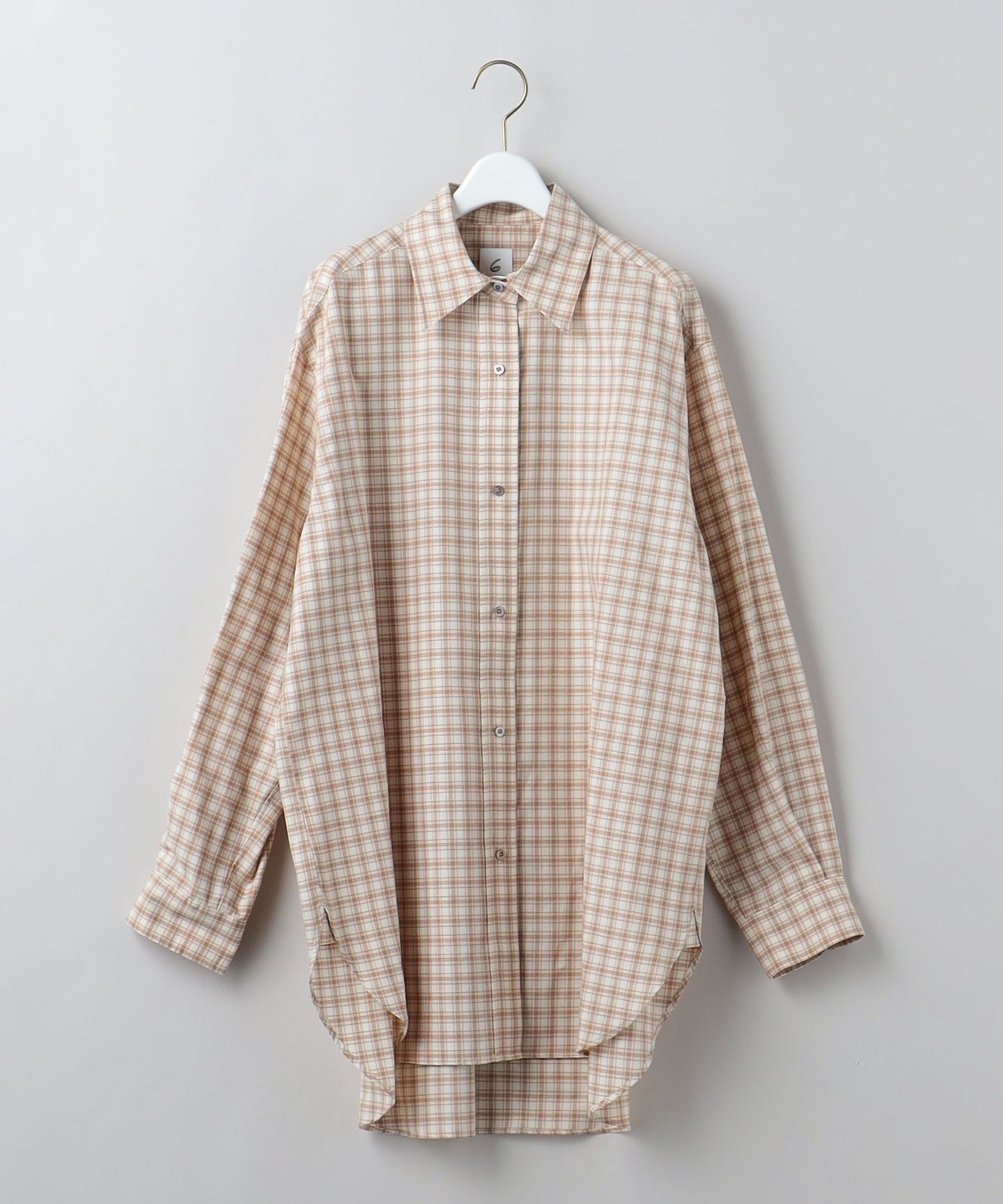 6(ROKU)＞COTTON CHECK REGULAR SHIRT/襯衫日本製造｜6｜UNITED ARROWS