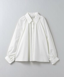 ＜6(ROKU)＞棉質蓬袖刺繡襯衫 日本製