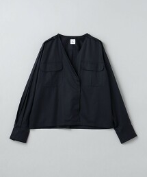 ＜6(ROKU)＞V領襯衫 日本製