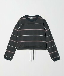 ＜6(ROKU)＞棉質寬版橫條紋上衣 日本製
