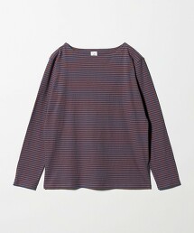 ＜6(ROKU)＞棉橫條紋船領上衣 日本製