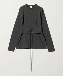 ＜6(ROKU)＞束腹馬甲長袖上衣 日本製